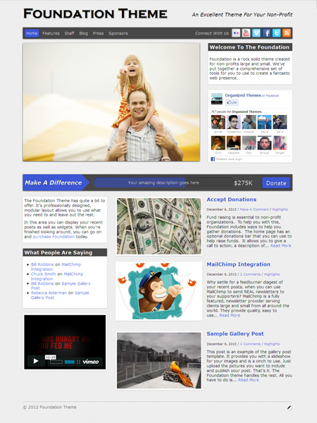 Foundation WordPress Donation Theme Foundation WordPress Donation Theme