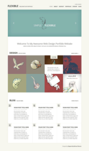 Flexible WordPress Responsive Web Design Theme For Portfolio