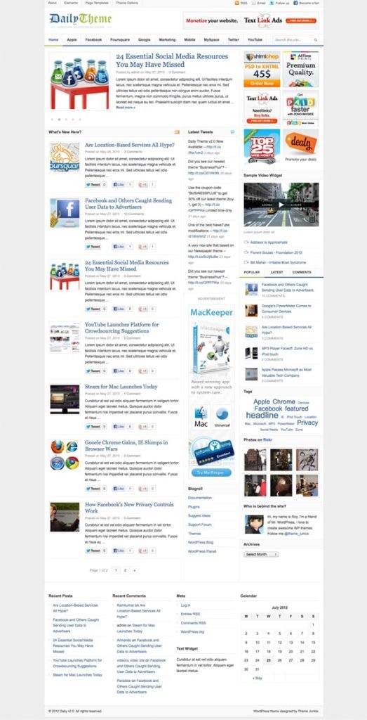 Daily Theme V2.0: A Magazine Style WordPress Theme For Newspaper ...