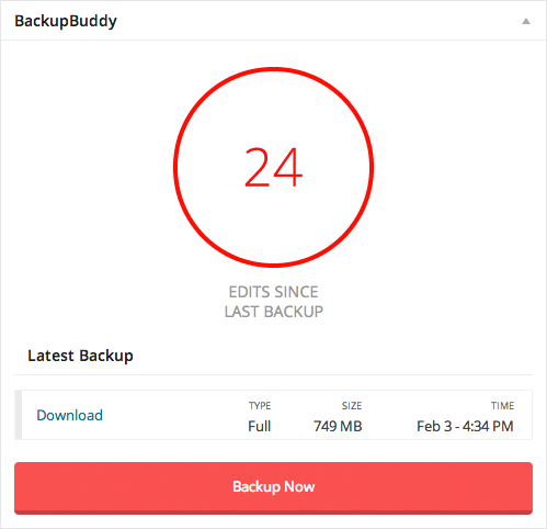 wp backup buddy