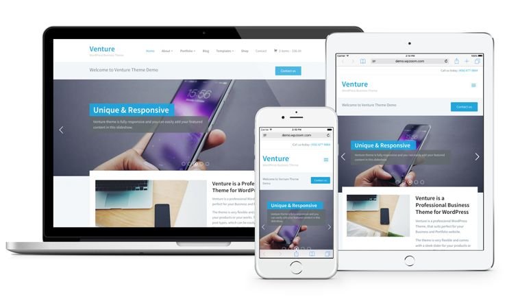 Venture 2.0 WordPress Responsive eCommerce Theme