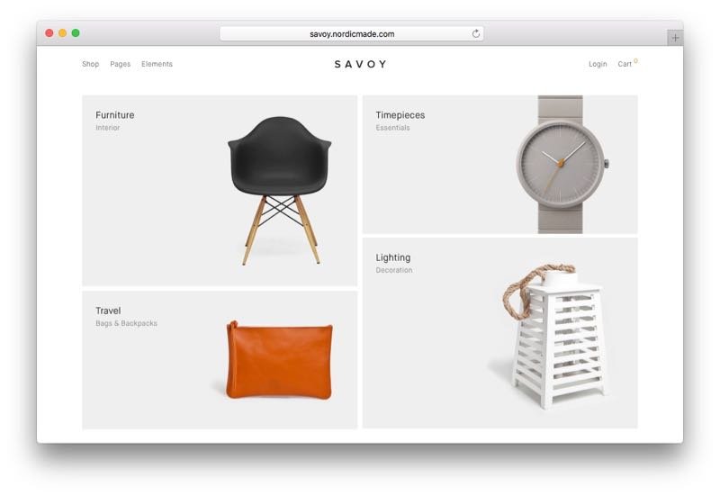 Savoy Minimalist Responsive Ajax WordPress WooCommerce Theme