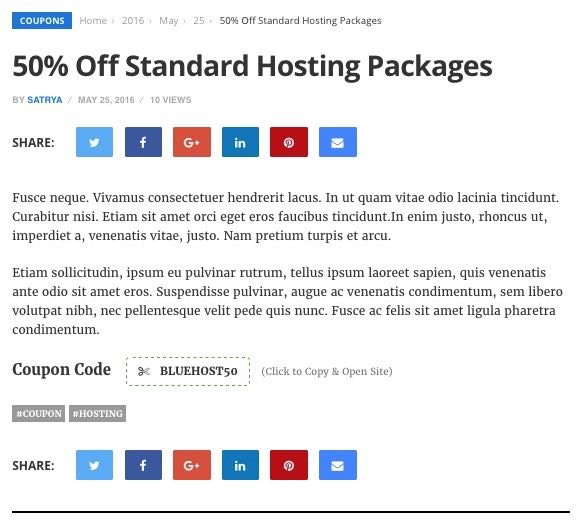 ReviewPro WordPress Theme - Deals & Coupon Post Page ReviewPro WordPress Theme - Deals & Coupon Post Page