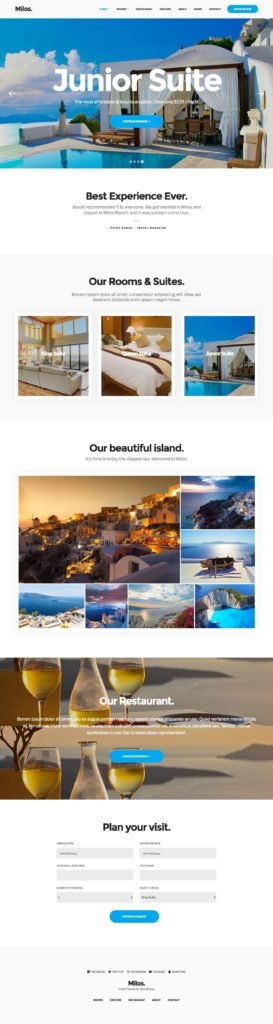 Milos WordPress Theme For Hostels, Hotels & Apartment Rentals