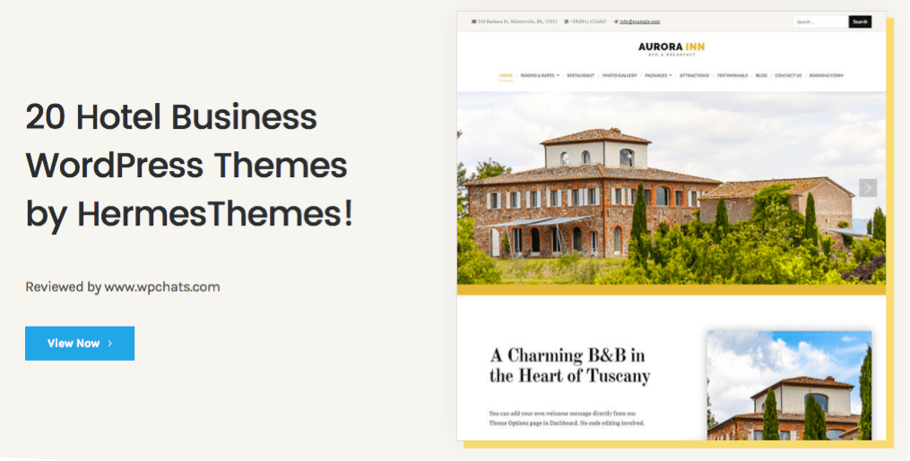 20 Hotel Business WordPress Themes